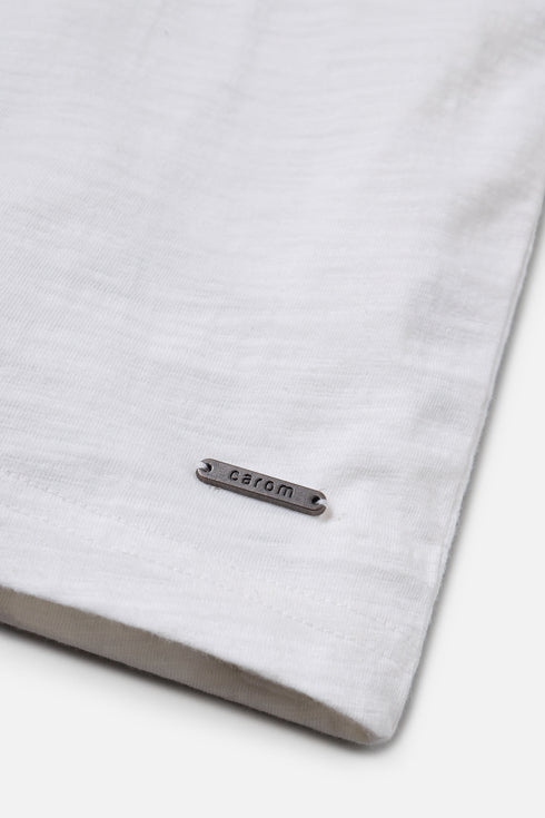 The White Regular Fit Henley